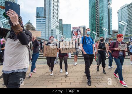 George Floyd Proteste, Vancouver, Kanada Stockfoto