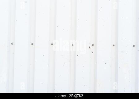 Weiß Wellblech Textur Oberfläche oder galvanisieren Stahl Hintergrund Raum für Text klar scharf Stockfoto