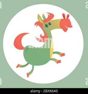 Vektor lächelnd lustige Cartoon Pferd Charakter Stock Vektor