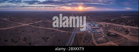 Cocklebiddy Western Australia 15. September 2019 : Cocklebiddy Roadhouse, ein typisches Motel am Eyre Highway mitten in der Nullarbor Plain Stockfoto