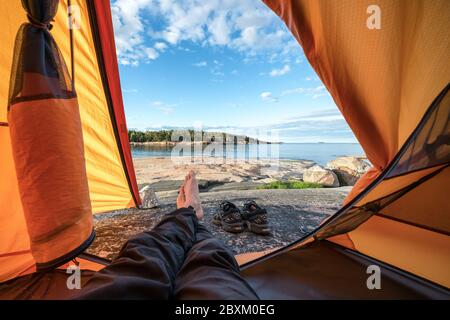 Pirttisaari, Porvoo, Finnland Stockfoto