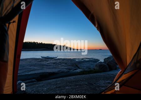 Pirttisaari, Porvoo, Finnland Stockfoto