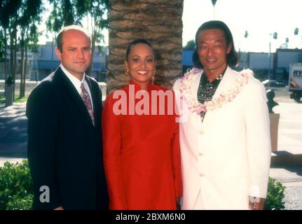North Hollywood, Kalifornien, USA 30. September 1995 Gast, Schauspielerin Daphne Maxwell Reid, Schauspieler Cary-Hiroyuki Tagawa nimmt am 30. September 1995 an der Television Academy in North Hollywood, Kalifornien, USA, an den ersten jährlichen YoungStar Awards des Hollywood Reporter Teil. Foto von Barry King/Alamy Stock Photo Stockfoto