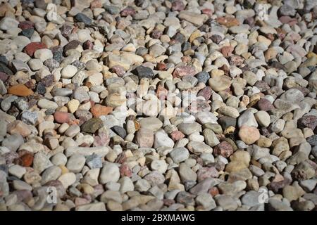 Kieselsteine Stein Textur und Hintergrund Stockfoto