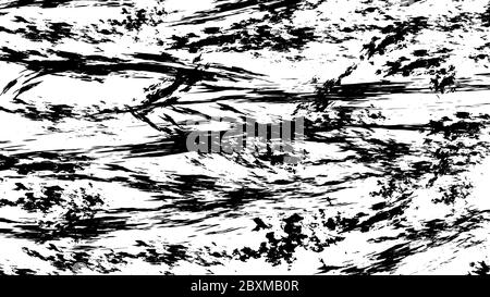 Grunge Hintergrund. Schwarze Abscheuchen an einer weißen Wand. Stock Vektor