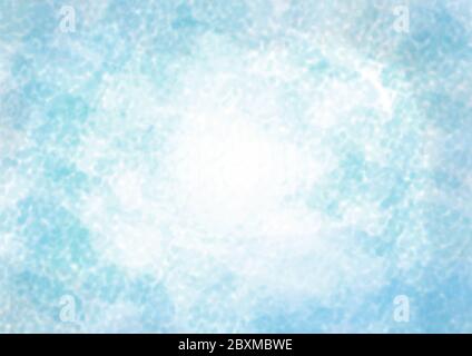 Abstrakt Blues verstreut Wolken Hintergrund mit hellen Punkt in der Mitte für Tapeten oder Design arbeiten Stockfoto