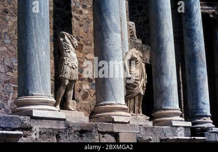 Römische Stadt Merida in Extremadura, Badajoz, Spanien Stockfoto