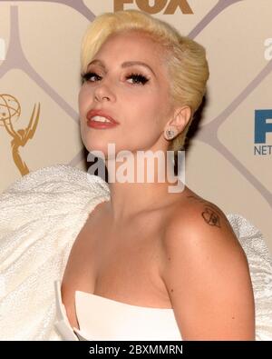 20. September 2015, Los Angeles, Kalifornien, USA: Lady Gaga aka Stefani Joanne Angelina Germanotta nimmt am 20. September 2015 an der 67. Primetime Emmy Awards Fox After Party in Los Angeles, Kalifornien Teil. (Bild: © Billy Bennight/ZUMA Wire) Stockfoto