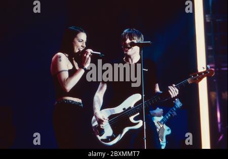 BRAVO Supershow 99, Konzert in Köln, Deutschland 1999, Gaststar: britische Sängerin Mel C Stockfoto