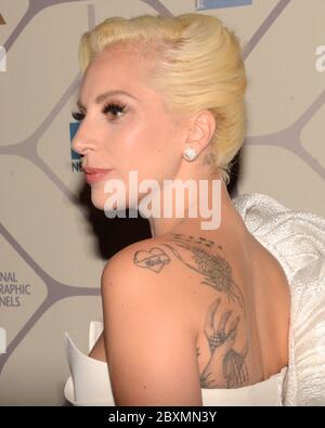 20. September 2015, Los Angeles, Kalifornien, USA: Lady Gaga aka Stefani Joanne Angelina Germanotta nimmt am 20. September 2015 an der 67. Primetime Emmy Awards Fox After Party in Los Angeles, Kalifornien Teil. (Bild: © Billy Bennight/ZUMA Wire) Stockfoto