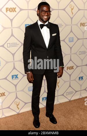 20. September 2015, Los Angeles, Kalifornien, USA: Schauspieler Kofi Siriboe nimmt am 20. September 2015 an der 67. Primetime Emmy Awards Fox nach der Party in Los Angeles, Kalifornien, Teil. (Bild: © Billy Bennight/ZUMA Wire) Stockfoto