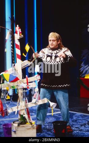 Wetten dass, Spielshow, Deutschland 1992, Gaststar Diether Krebs als Martin Stockfoto
