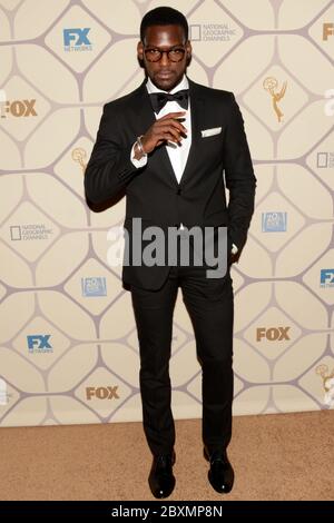 20. September 2015, Los Angeles, Kalifornien, USA: Schauspieler Kofi Siriboe nimmt am 20. September 2015 an der 67. Primetime Emmy Awards Fox nach der Party in Los Angeles, Kalifornien, Teil. (Bild: © Billy Bennight/ZUMA Wire) Stockfoto