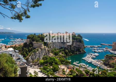 Fontvieille in Monaco Stockfoto