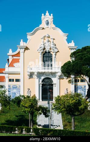 Carlos Lopes Pavillon befindet sich in Parque Eduardo VII Gemeinde von Avenidas Novas, in Lissabon Stockfoto
