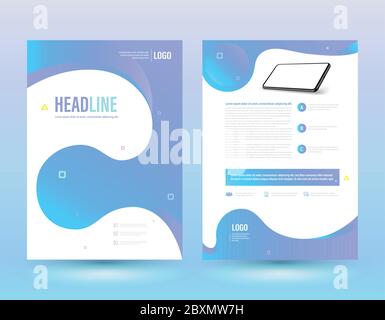 Template Cover moderner Stil für Business Cover Bericht und Buch. Stock Vektor