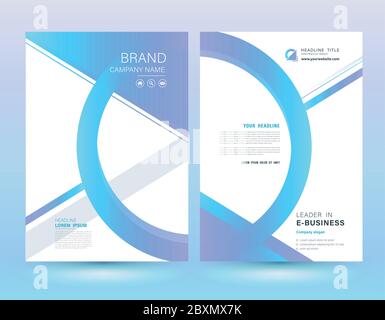 Template Cover moderner Stil für Business Cover Bericht und Buch. Stock Vektor