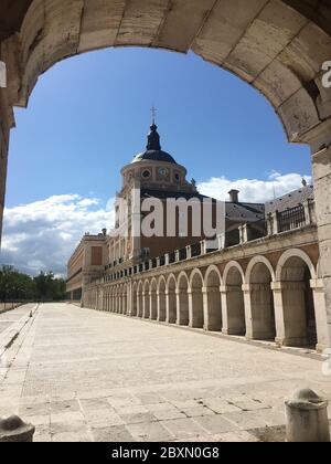 Königspalast von Aranjuez in Madrid Stockfoto