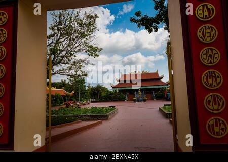 Phu Quoc, Vietnam - 29. Januar 2020 Nguyen Trung Truc Denkmal in Ganh Dau Kap Stockfoto