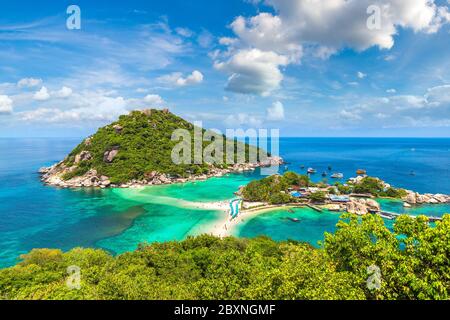 Nang Yuan Insel, Koh Tao, Thailand an einem Sommertag Stockfoto