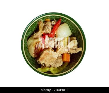 Schweinefleisch Korma, traditionelle indische Korma Currys Stockfoto