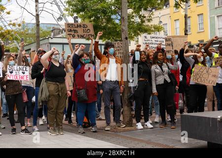 Cork, Irland. Juni 2020. Schwarze Leben Sind Wichtig Protest, Cork City. Kredit: Damian Coleman / Alamy Live News Stockfoto