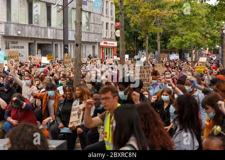 Cork, Irland. Juni 2020. Schwarze Leben Sind Wichtig Protest, Cork City. Kredit: Damian Coleman / Alamy Live News Stockfoto