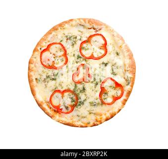 Fast-Food Pizza.Natural Form Lebensmittel. Stockfoto