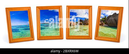 Panorama der tropischen Strand in Bildern Stockfoto