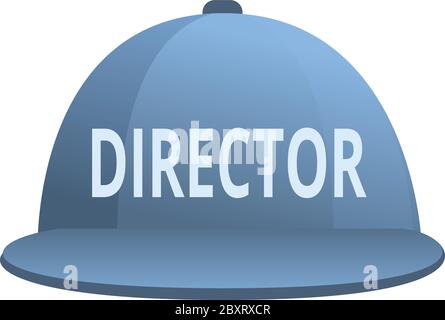Symbol für die Kappe des Regisseurs. Cartoon von Regisseur Cap Vektor-Symbol für Web-Design isoliert auf weißem Hintergrund Stock Vektor