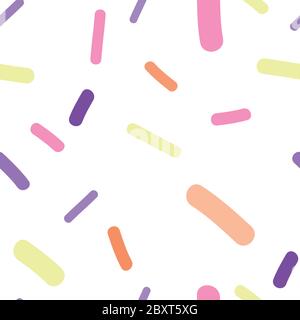 Candy Streusel, nahtlose Vektor wiederholen Muster Oberfläche Design Hintergrund Stock Vektor