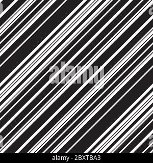 Nahtloses Muster mit schrägen schwarzen Linien Stock Vektor