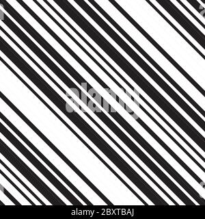 Nahtloses Muster mit schrägen schwarzen Linien Stock Vektor