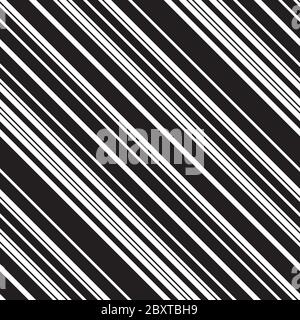 Nahtloses Muster mit schrägen schwarzen Linien Stock Vektor