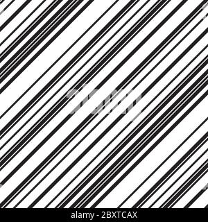 Nahtloses Muster mit schrägen schwarzen Linien Stock Vektor