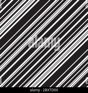 Nahtloses Muster mit schrägen schwarzen Linien Stock Vektor