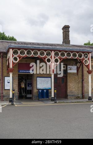 Rickmansworth London U-Bahn und Bahnhof Chiltern, Rickmansworth, Hertfordshire, England, Großbritannien Stockfoto