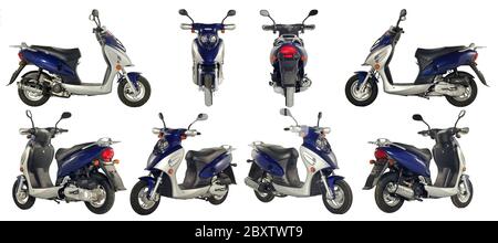 Roller und Motorräder Stockfoto