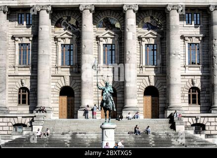 Fassade der bayerischen Staatskanzlei in München Stockfoto