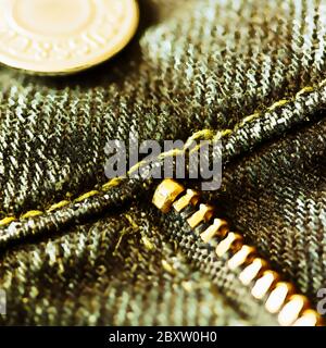 Jeans-Details Stockfoto