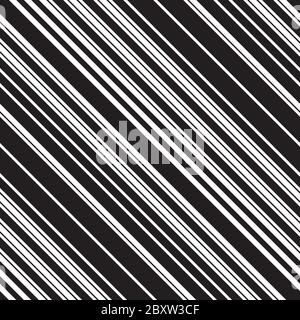 Nahtloses Muster mit schrägen schwarzen Linien Stock Vektor