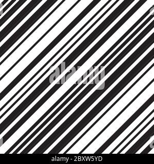 Nahtloses Muster mit schrägen schwarzen Linien Stock Vektor