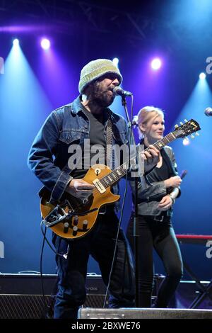 Daniel Lanois & Black Dub treten beim Pori Jazz Festival auf, Finnland 14. Juli 2011 Stockfoto