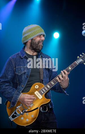 Daniel Lanois & Black Dub treten beim Pori Jazz Festival auf, Finnland 14. Juli 2011 Stockfoto