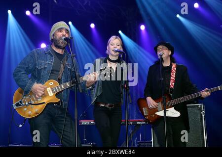 Daniel Lanois & Black Dub treten beim Pori Jazz Festival auf, Finnland 14. Juli 2011 Stockfoto