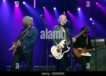 Daniel Lanois & Black Dub treten beim Pori Jazz Festival auf, Finnland 14. Juli 2011 Stockfoto