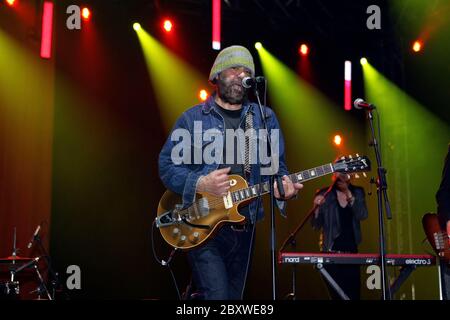 Daniel Lanois & Black Dub treten beim Pori Jazz Festival auf, Finnland 14. Juli 2011 Stockfoto
