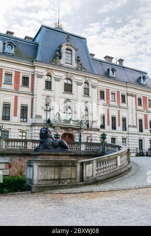 Pless Burg, eine klassizistische Palast in der Stadt Pszczyna in Süd-West-Polen. Stockfoto