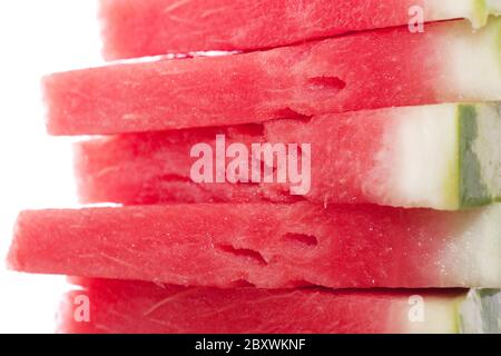 Frische Scheiben Wassermelone Stockfoto