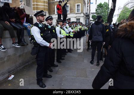 Black Lives Matter Vauxhall to Whitehall March, London, Vereinigtes Königreich, 07. Juni 2020. Quelle: Alamy News Stockfoto